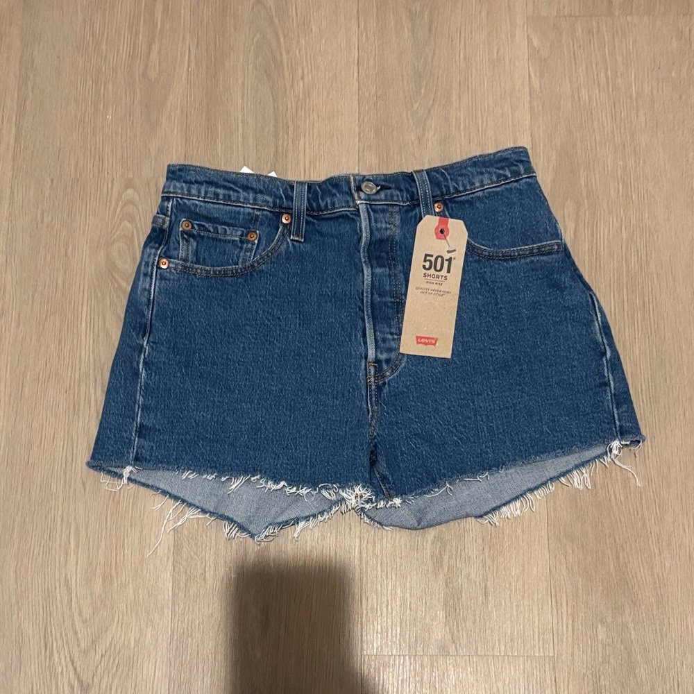 Levi's Classic Blue Denim Shorts